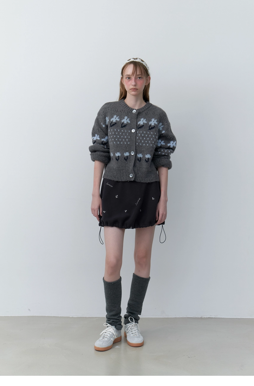 Silvery Fleece Skirt (Charcoal)15.jpg