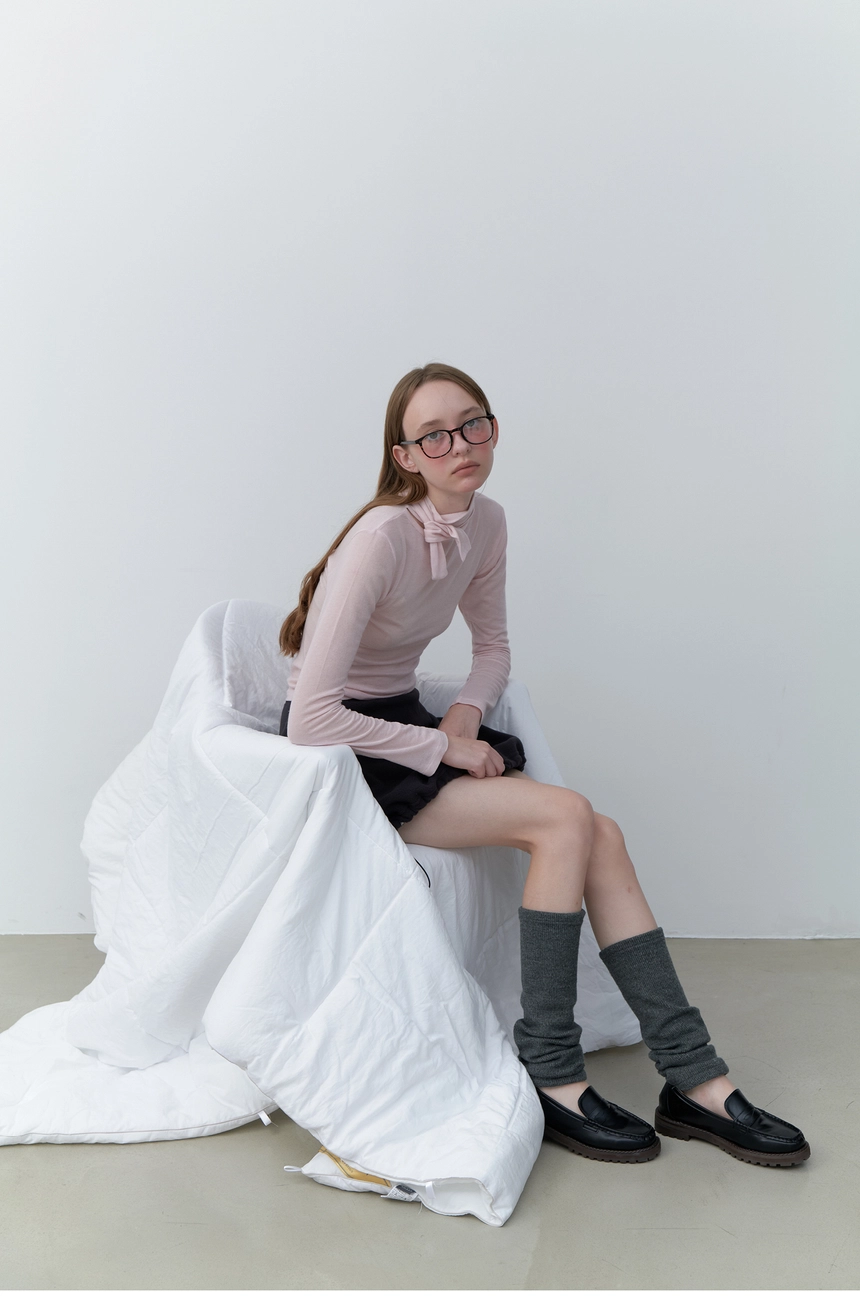 Silvery Fleece Skirt (Charcoal)8.jpg