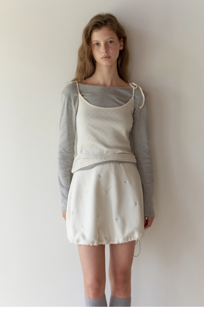 Silvery Fleece Skirt (Cream)18.jpg