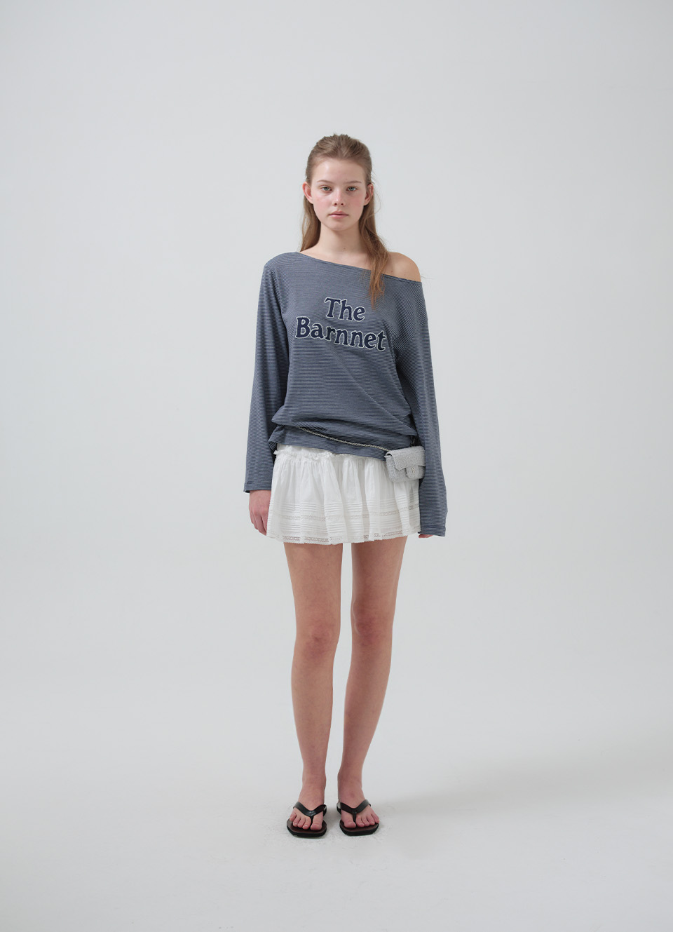 Simon Lace Ballon Skirt_White