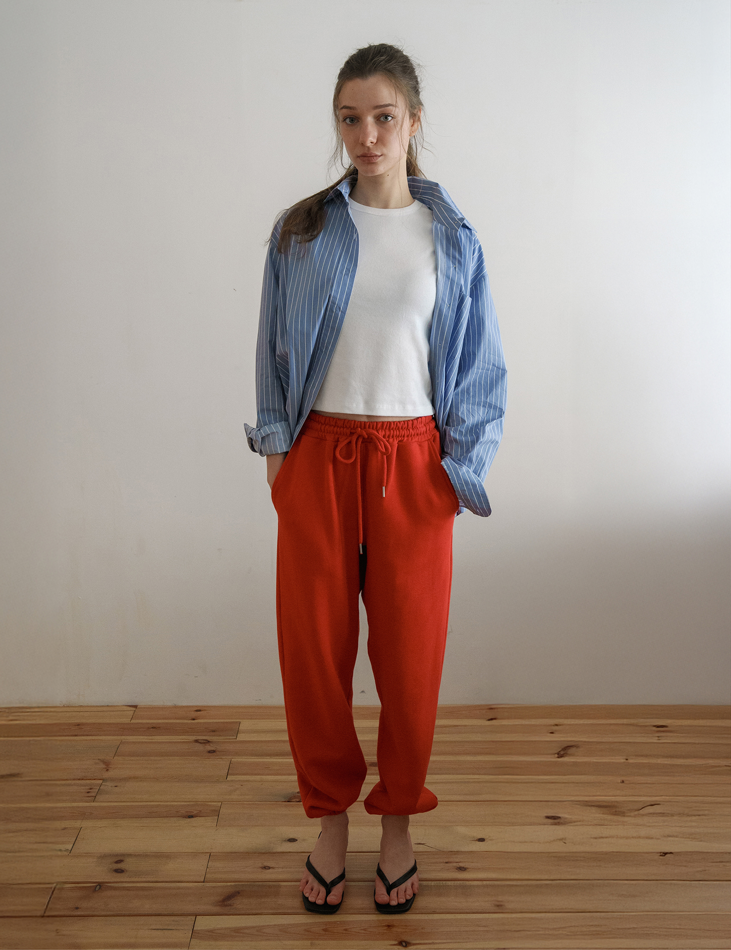 [nugu限定商品]Sonia Jogger Pants (Red)