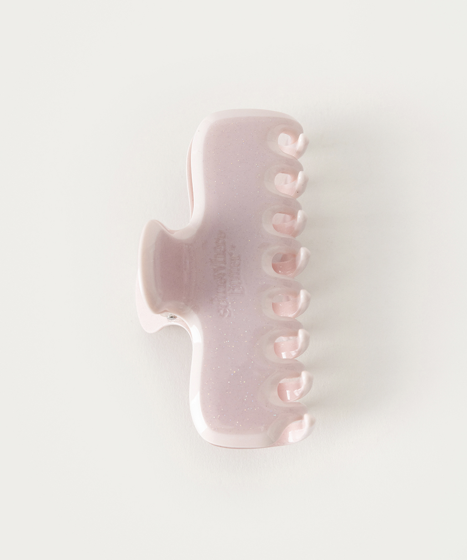 Sparkle Pearl Hair Clip - Light Pink