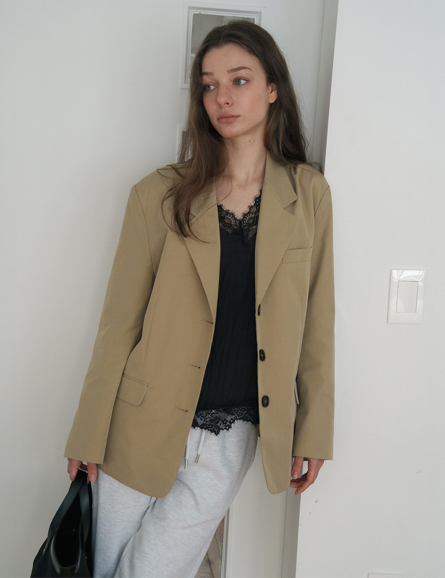 [nugu限定商品]State Cotton Jacket (Beige)