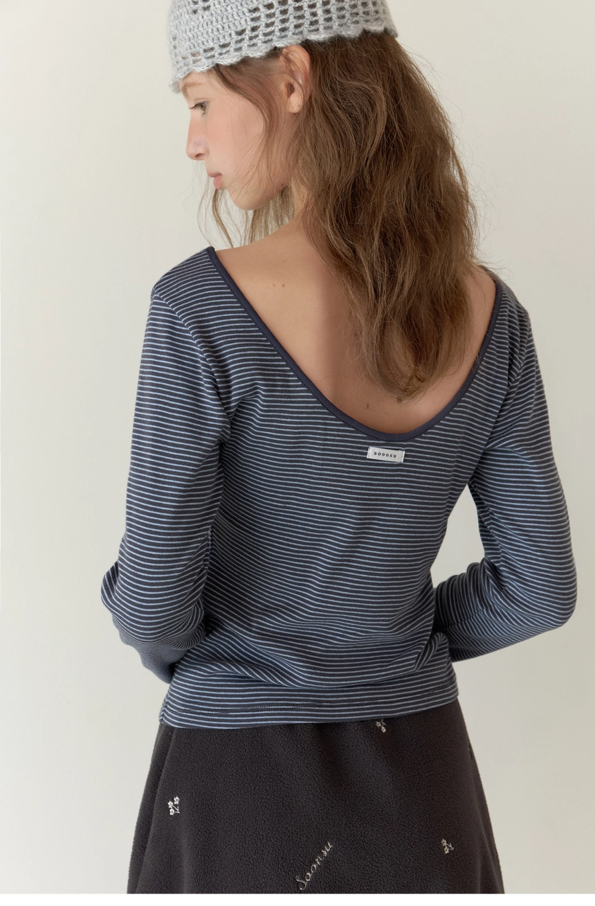 Stripy Tee (Navy)4.jpg