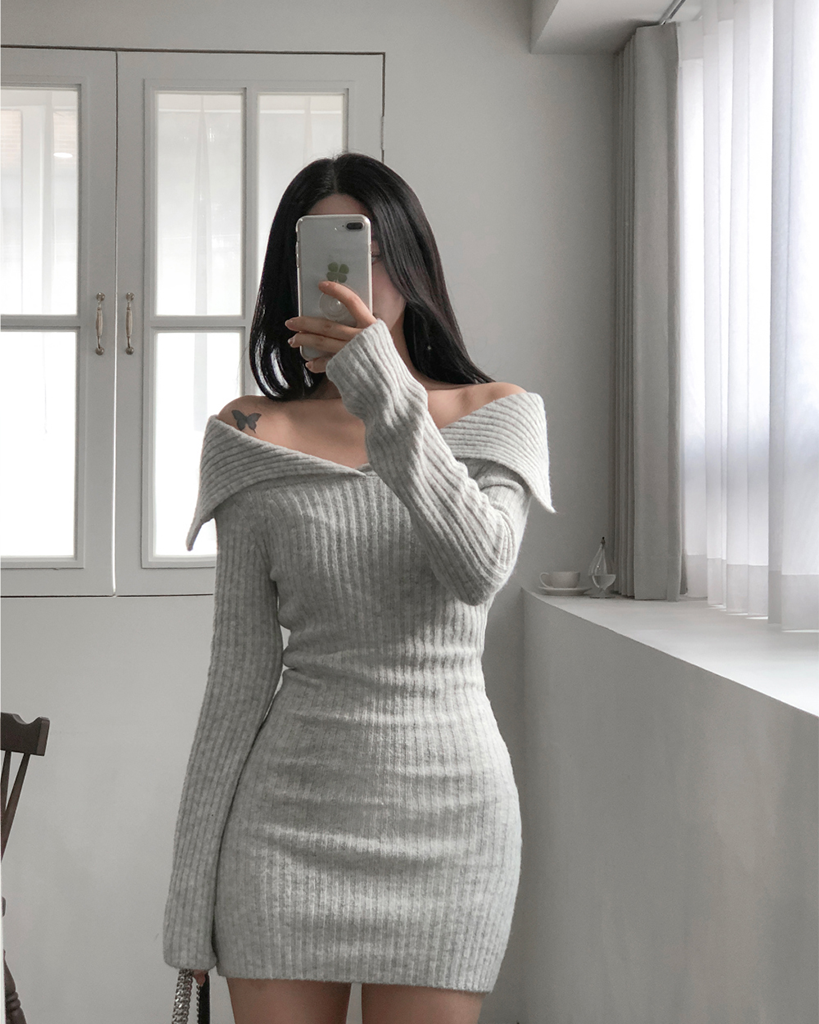 オフショルニットワンピース | ファッション通販サイト NUGU オフショルニットワンピース | ファッション通販サイト NUGU