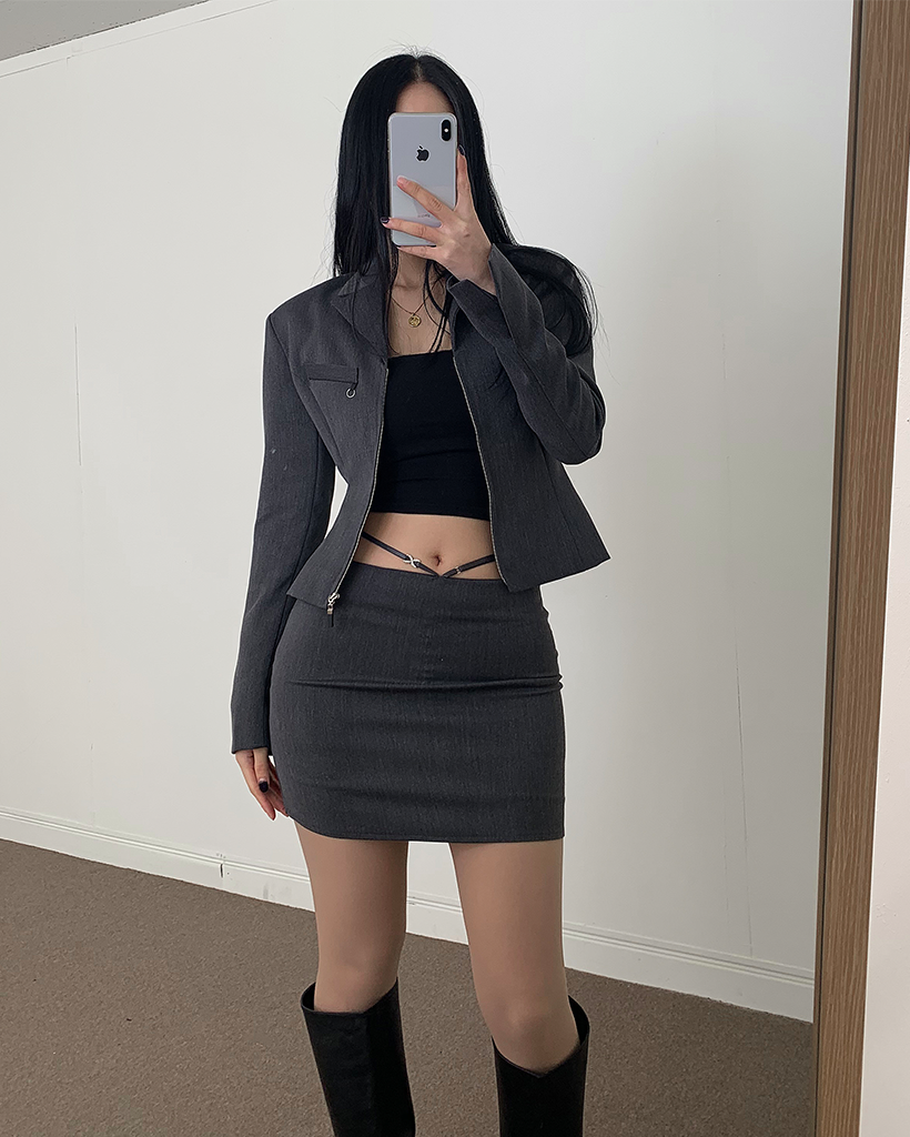 ストラップy2kローライズミニスカート | ファッション通販サイト