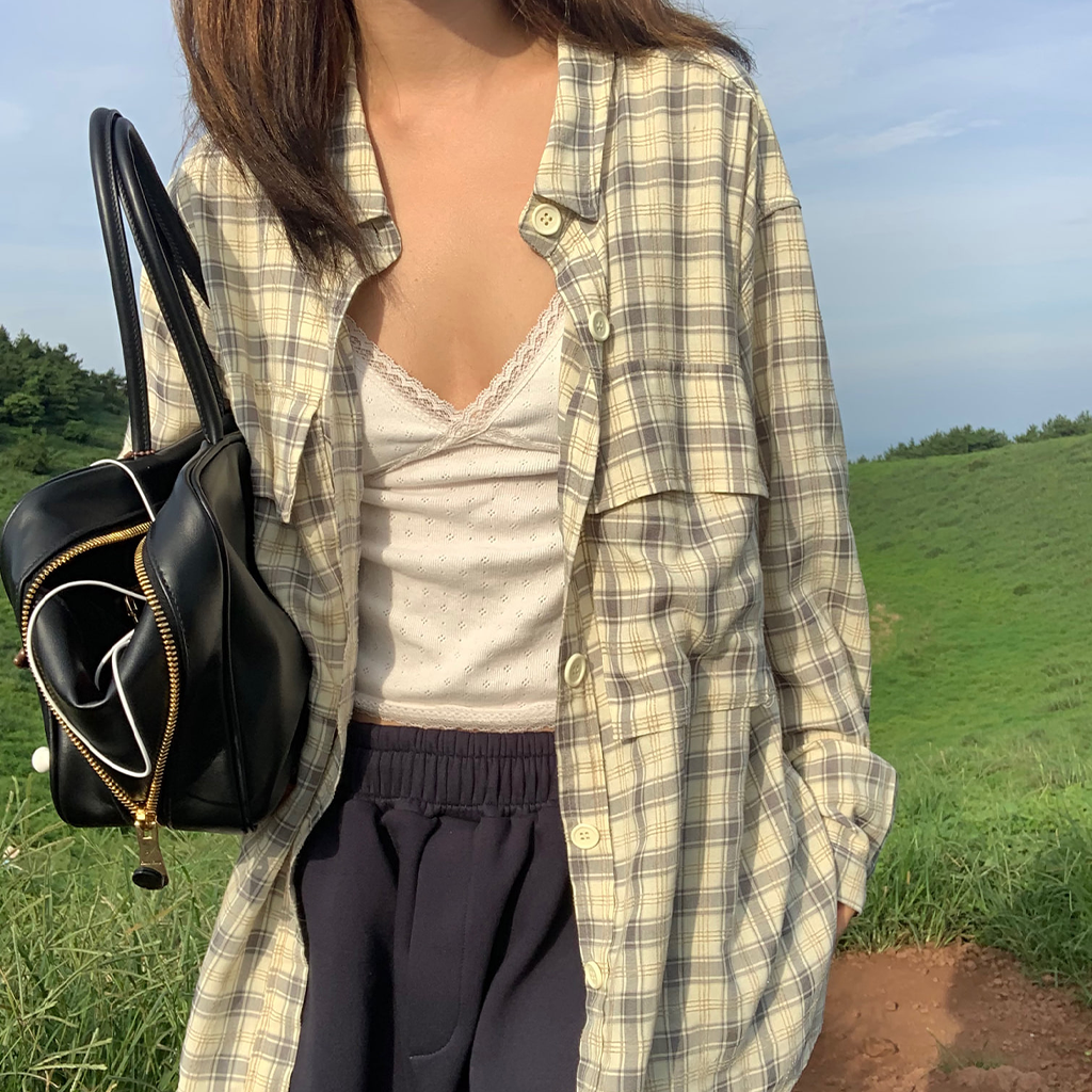 danny pocket over shirt (yellow/khaki)