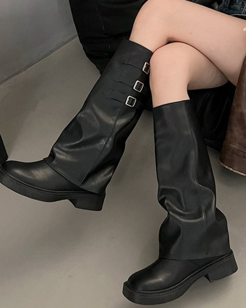 バックルロングブーツ | ファッション通販サイト NUGU