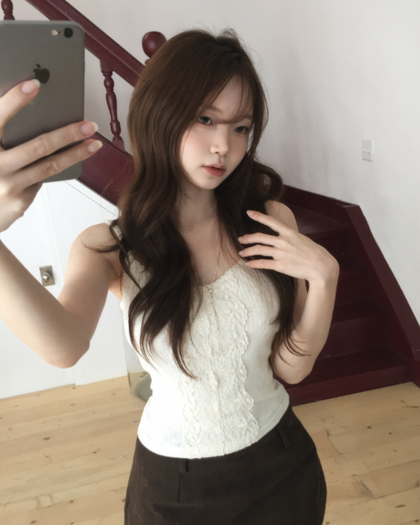 (3color)ベーシックレースキャミソール