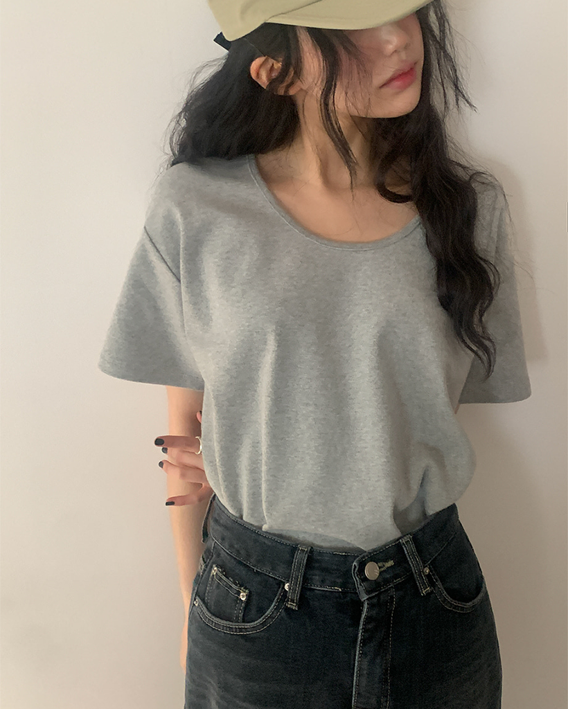 ベーシックピーチ半袖Tシャツ