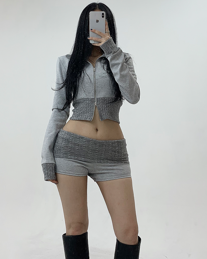 ★人気★【HUECLOSET】★ツーウェイハイネックウォーマーニッ.ト ☆関税込☆HUECLOSET☆ツーウェイハイネックウォーマーニッ.ト☆