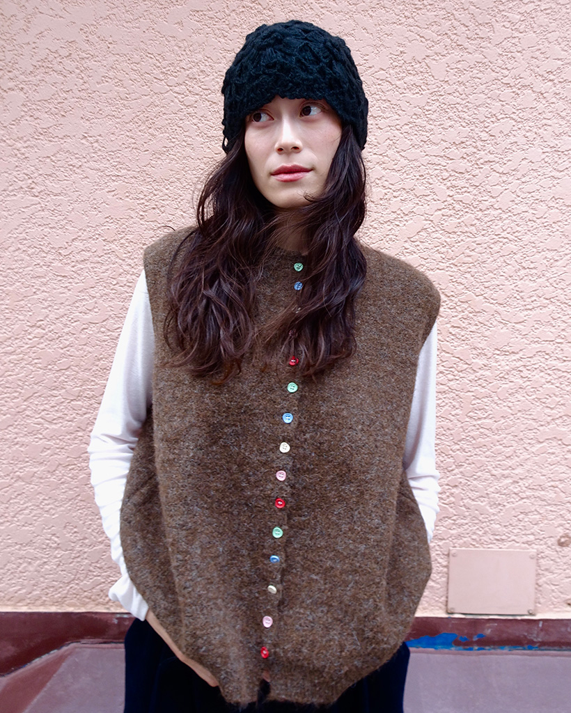 caban ウールリバーシブルニットベスト　ＵＴＡ CABaNのニットベストレビュー！トゥモローランドのリラクシンな