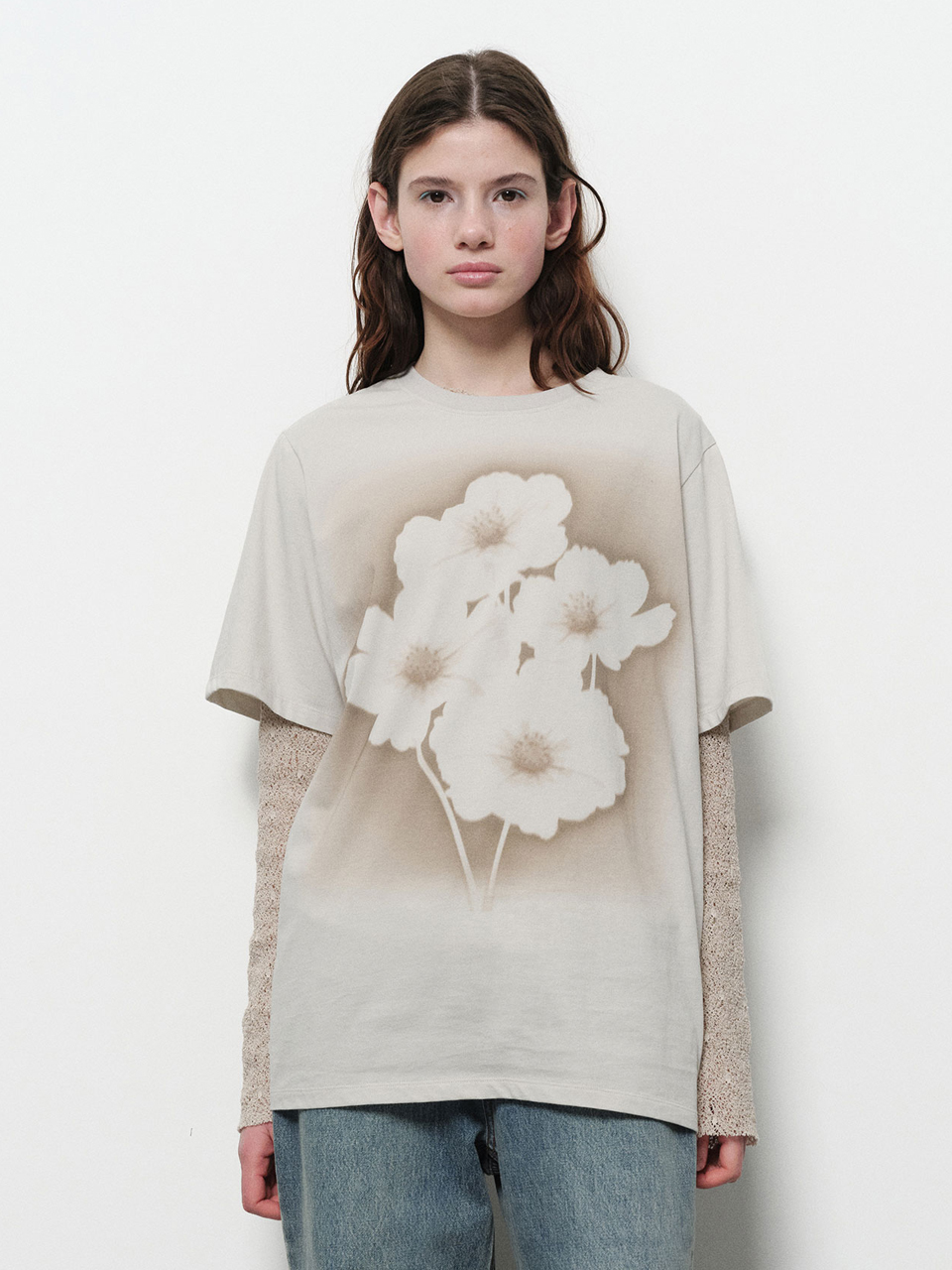 25 GRAPHIC PRINTING TEE (light grey) | ファッション通販サイト NUGU