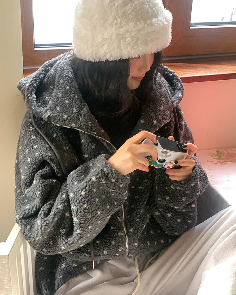 ドットボアダンブルパーカー | ファッション通販サイト NUGU