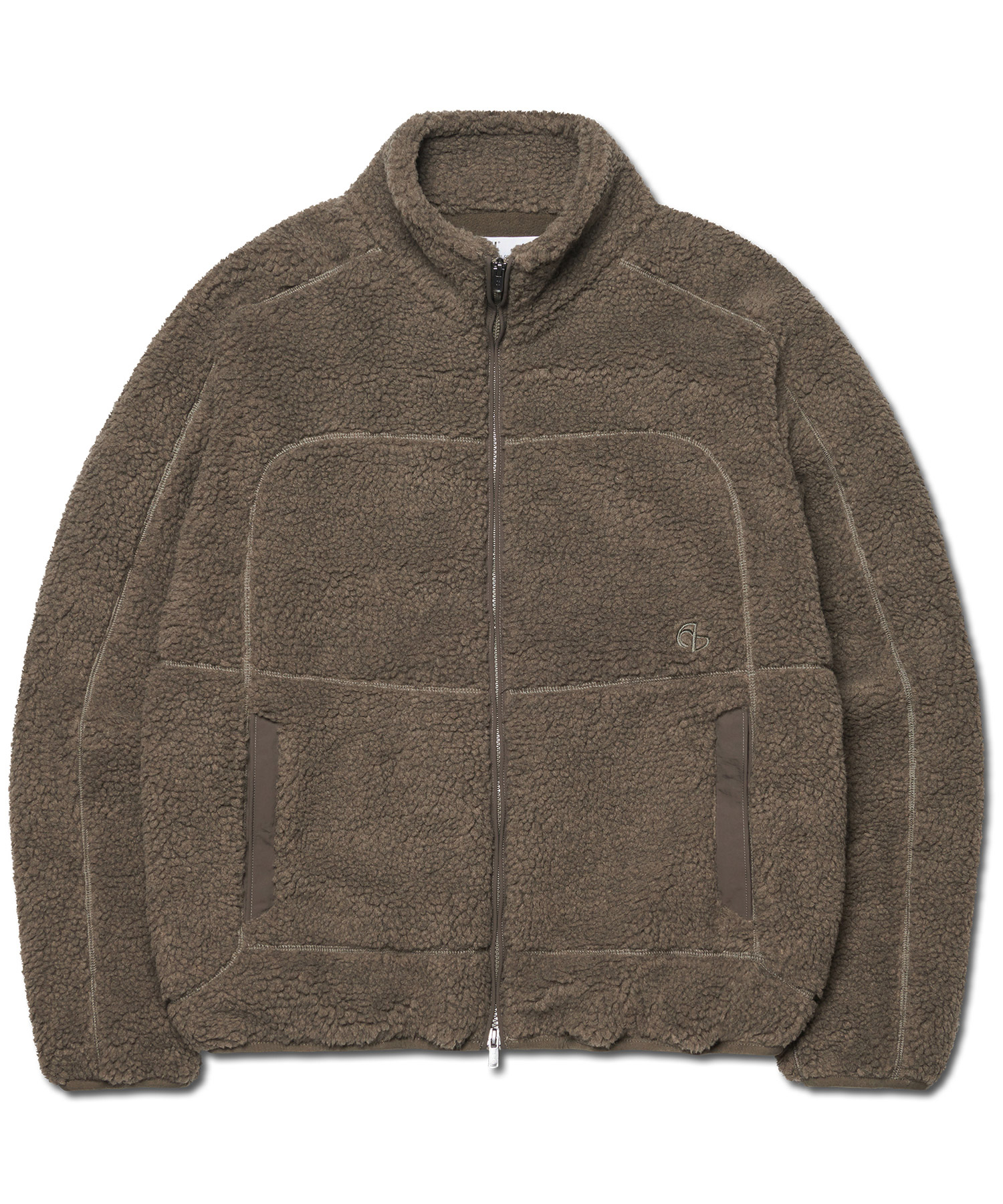 TRACE SHERPA FLEECE JACKET - KHAKI GRAY | ファッション通販