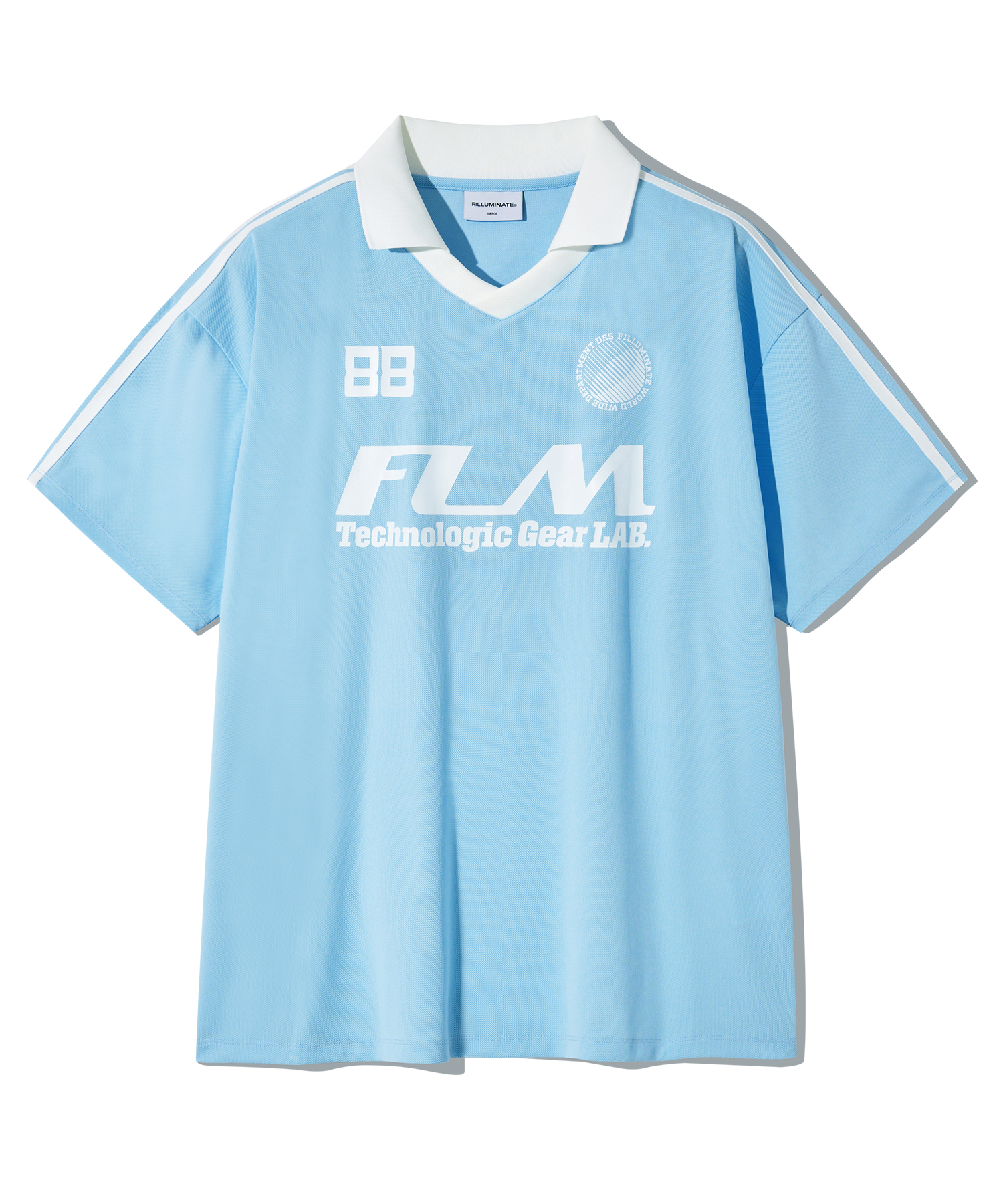F.ILLUMINATEのFLM Big Logo Jersey T-Shirt 全2色 FLM Big Logo Jersey T-shirt-White - F.ILLUMINATE
