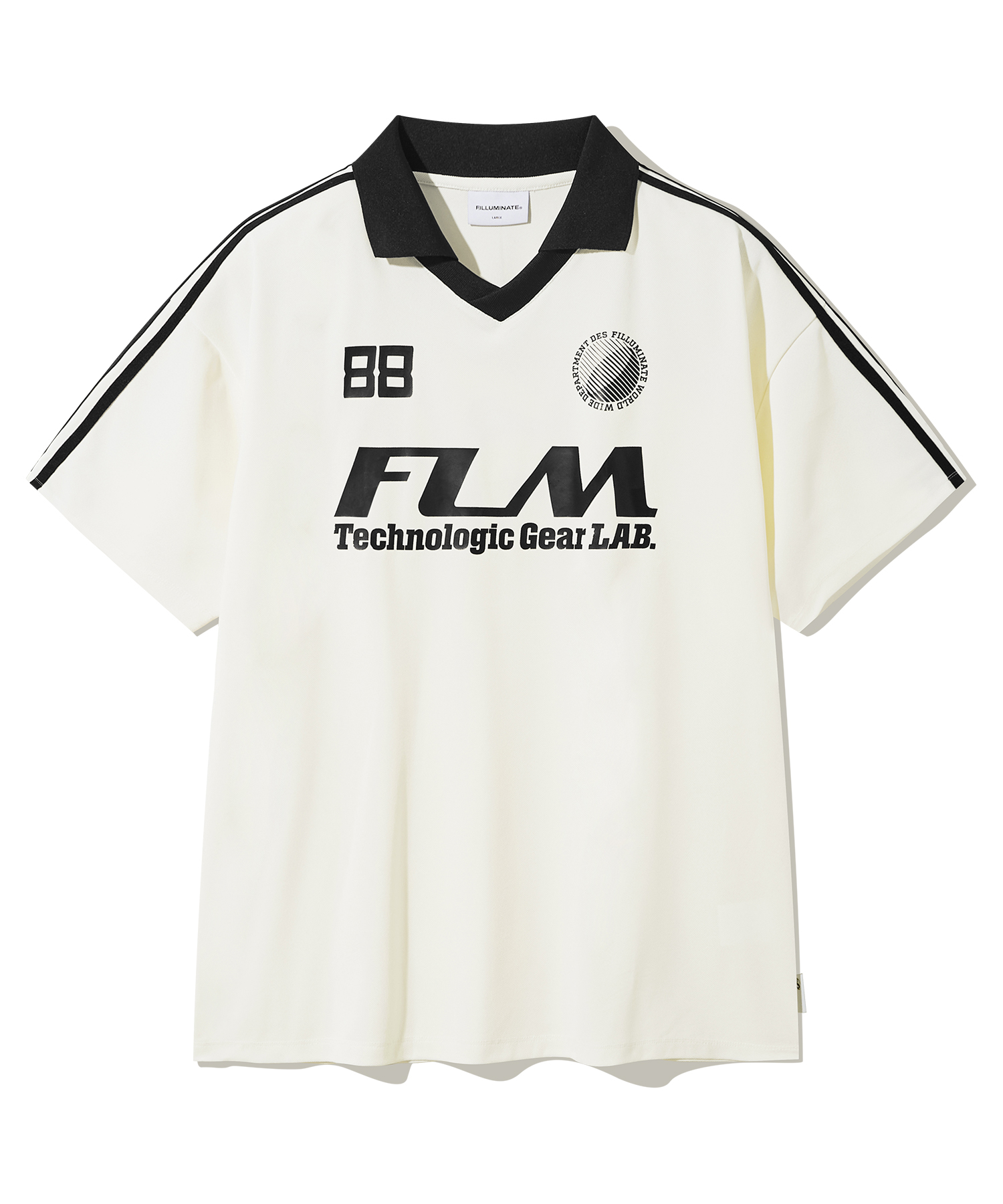 F.ILLUMINATEのFLM Big Logo Jersey T-Shirt 全2色 FLM Big Logo Jersey T-shirt-White - F.ILLUMINATE