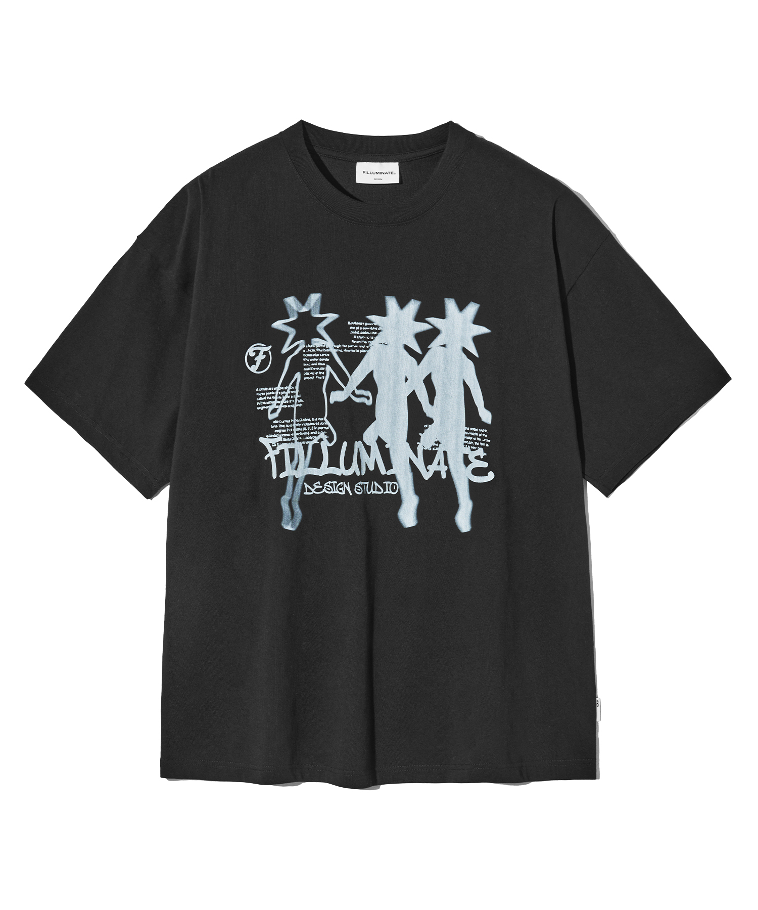 FLM Vintage Heart Graphic T-Shirt-Black | ファッション通販