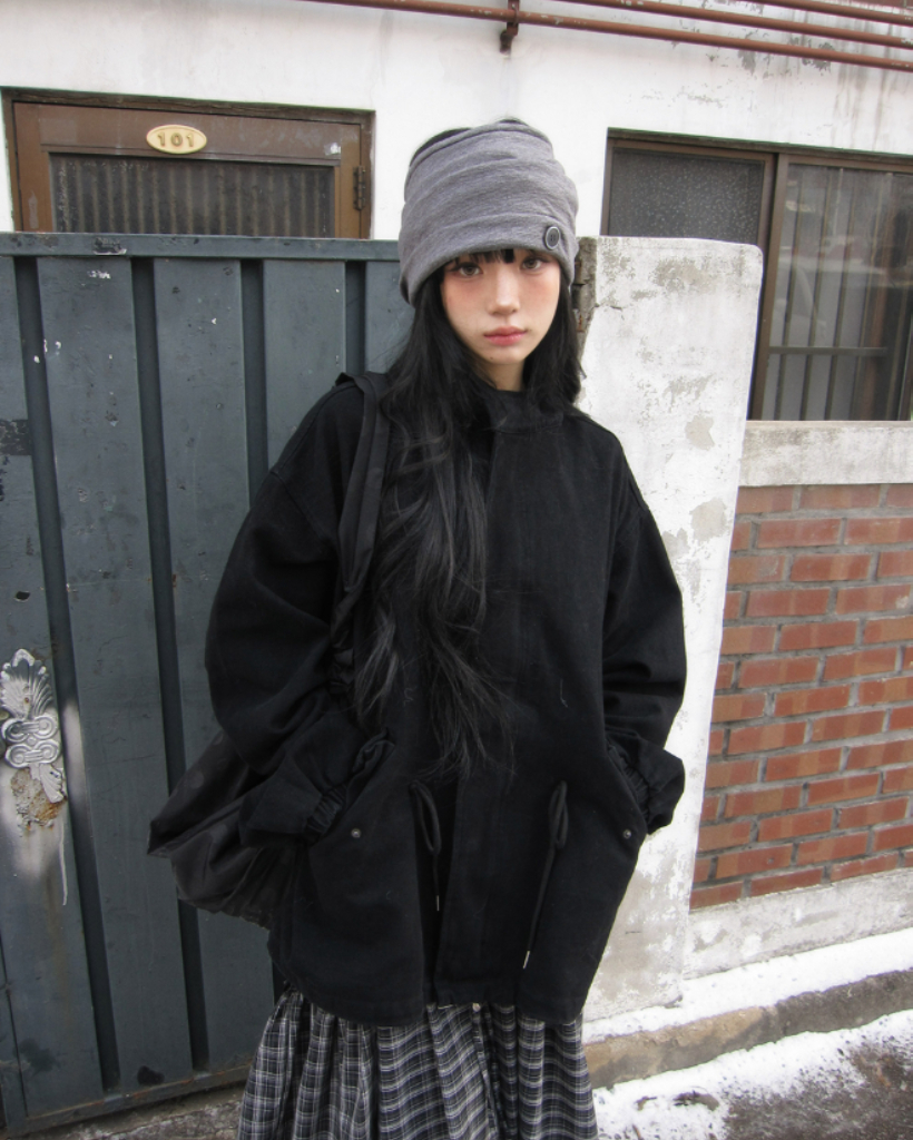 ボタン付きヘアバンド