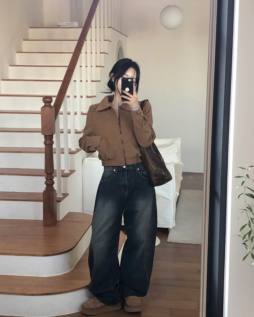 ラインデニムワイドパンツ | ファッション通販サイト NUGU