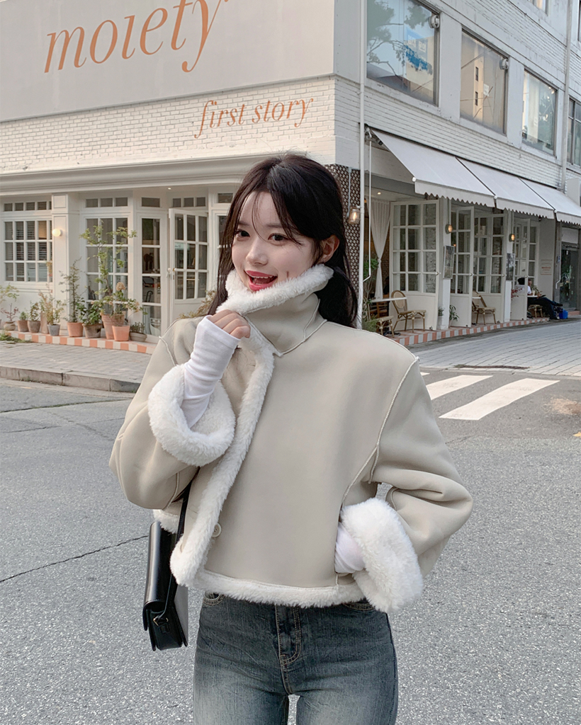 カラーリバーシブルムートンコート | ファッション通販サイト NUGU