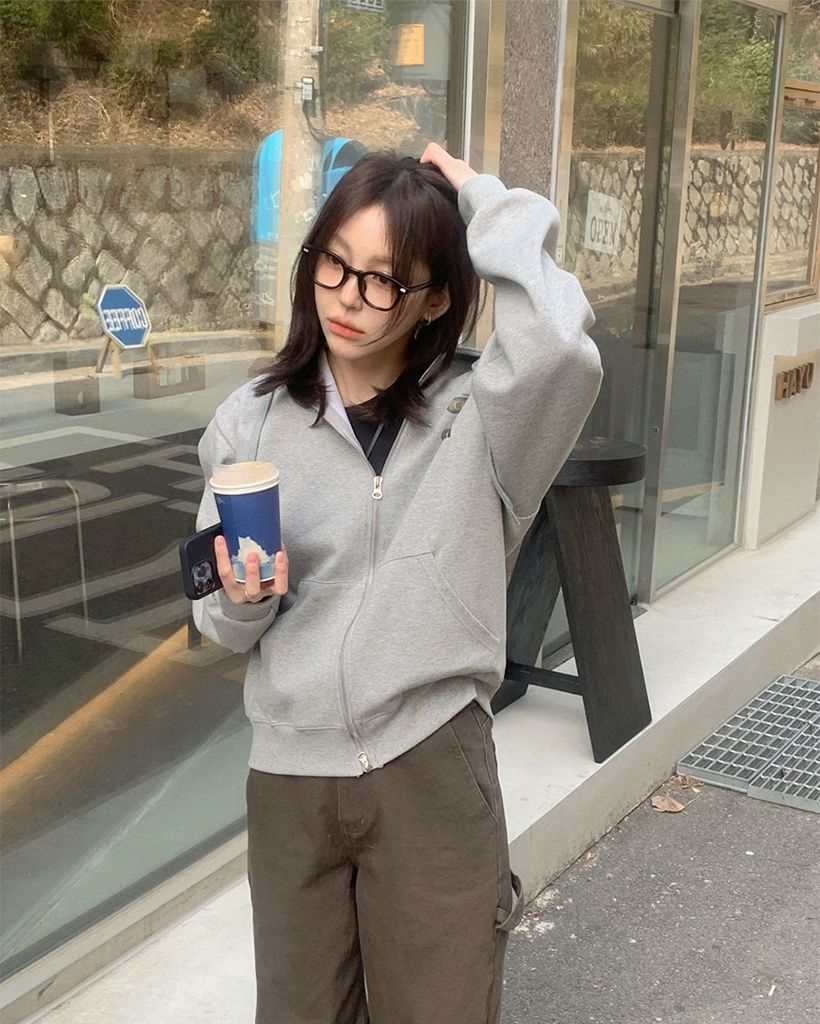 2WAYジップアップパーカー