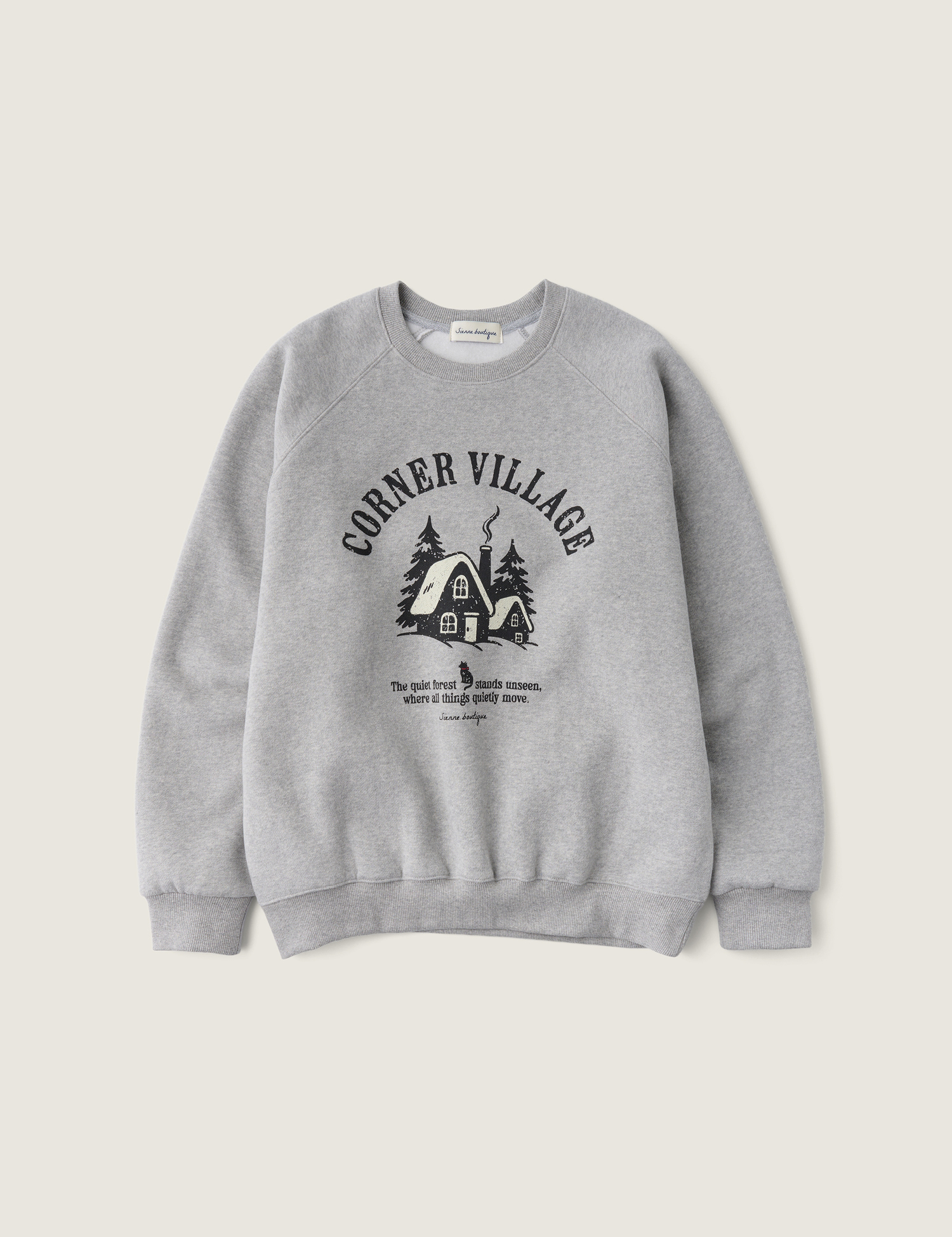 【購入特典】[yuchan x SIENNE] The Corner Sweatshirt (Melange Gray)