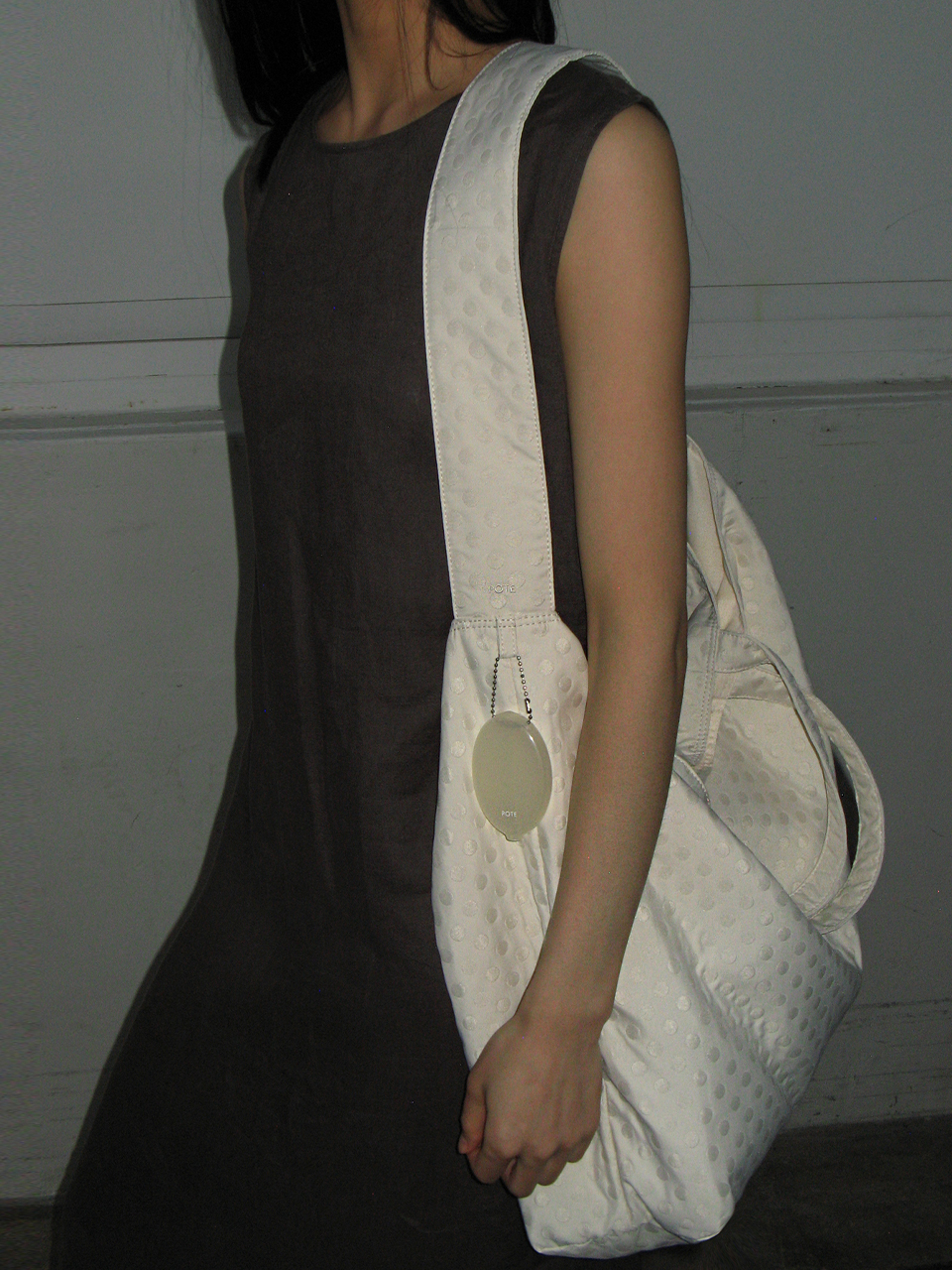 0015 3-Way Cross Bag_Dot Cream