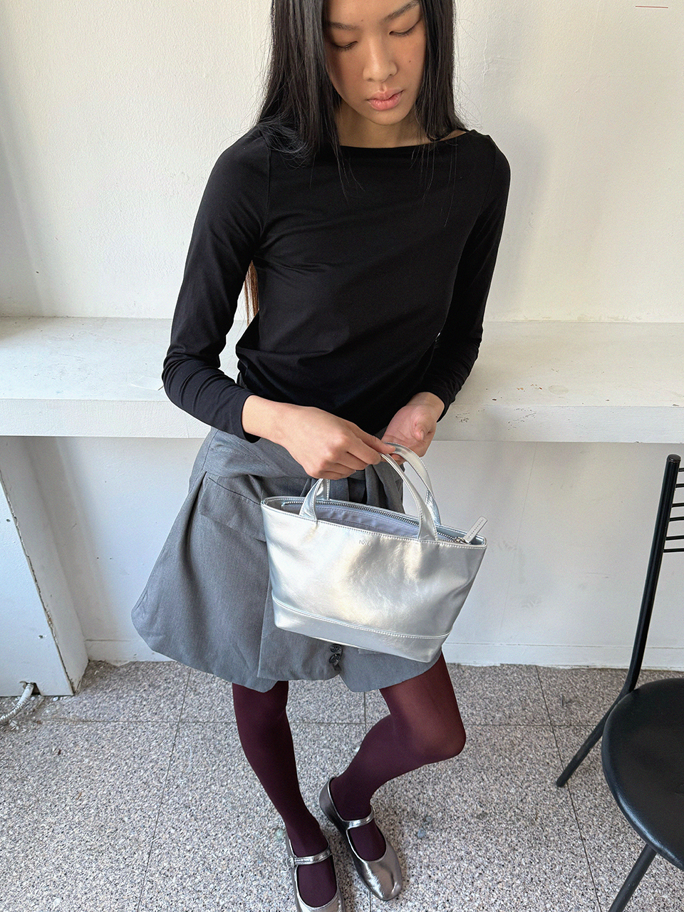 0001 Peasy Bag_Silver