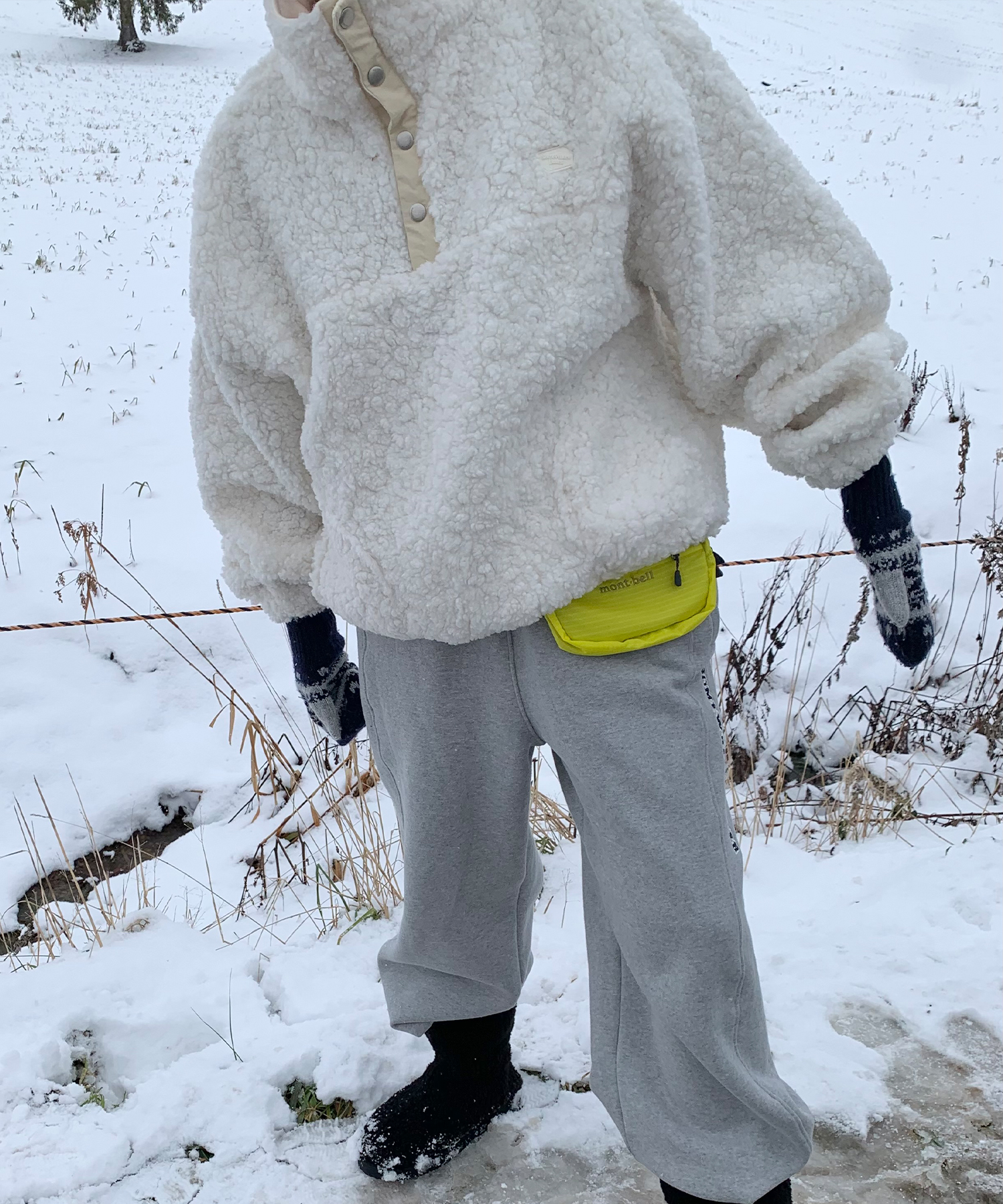 Toka Fleece Anorak - Ivory