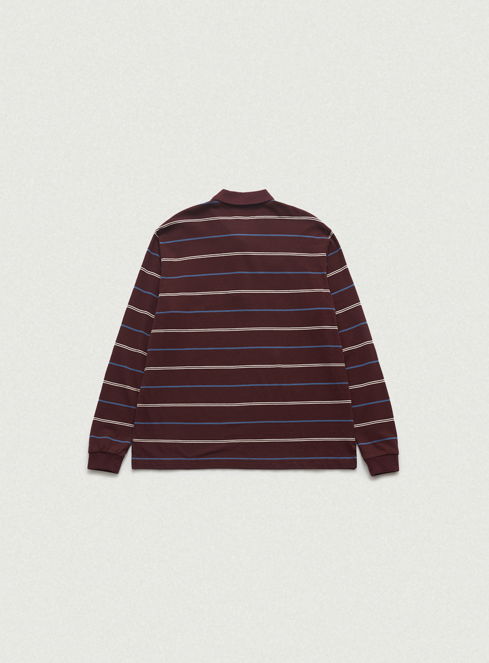 きるページ Tonal Stripe Pique Shirt_Burgundy | ファッション通販サイト NUGU