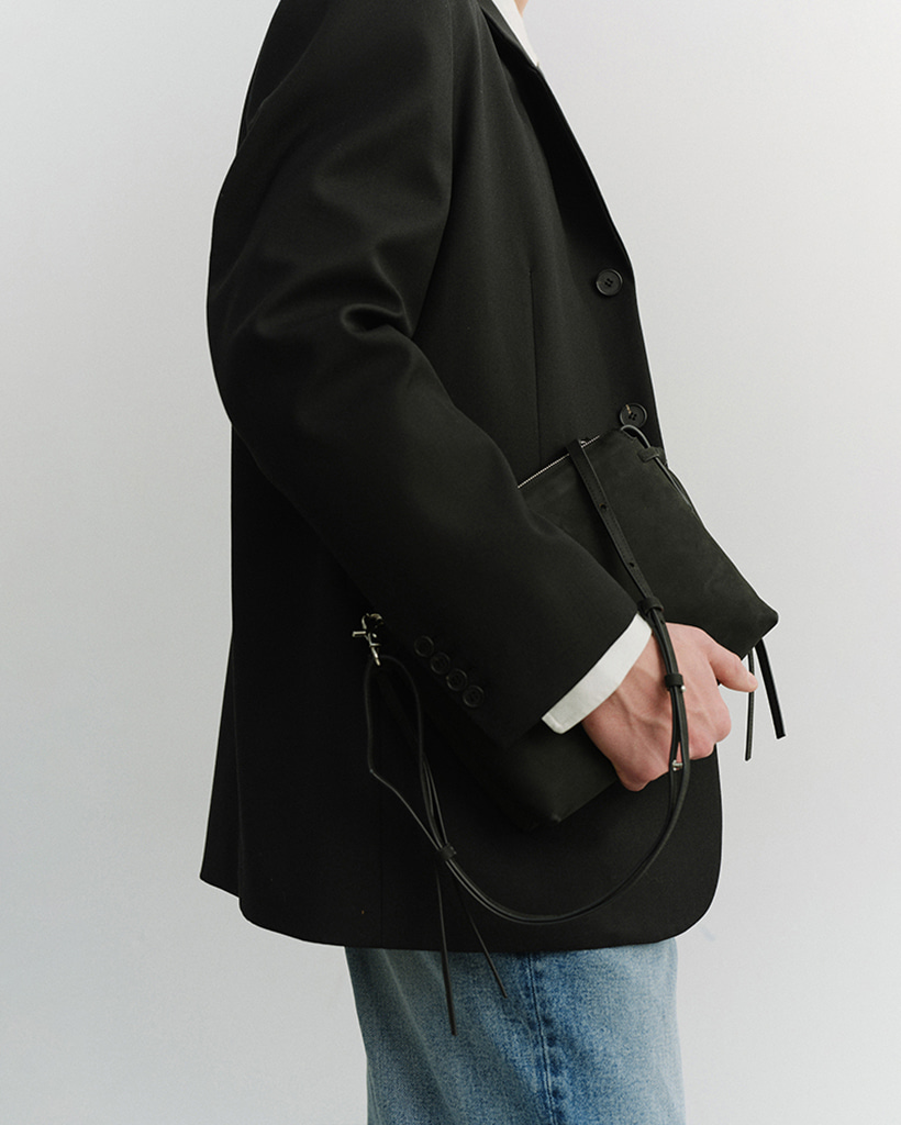 2-WAY SOFT TOUCH SUEDE BAG BLACK_M_UDBA6E207BK