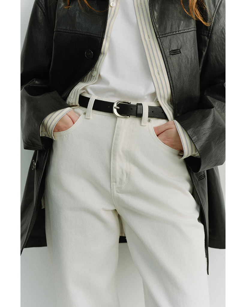 D-BUCKLE CLASSIC BELT BLACK_UDBE6E203BK