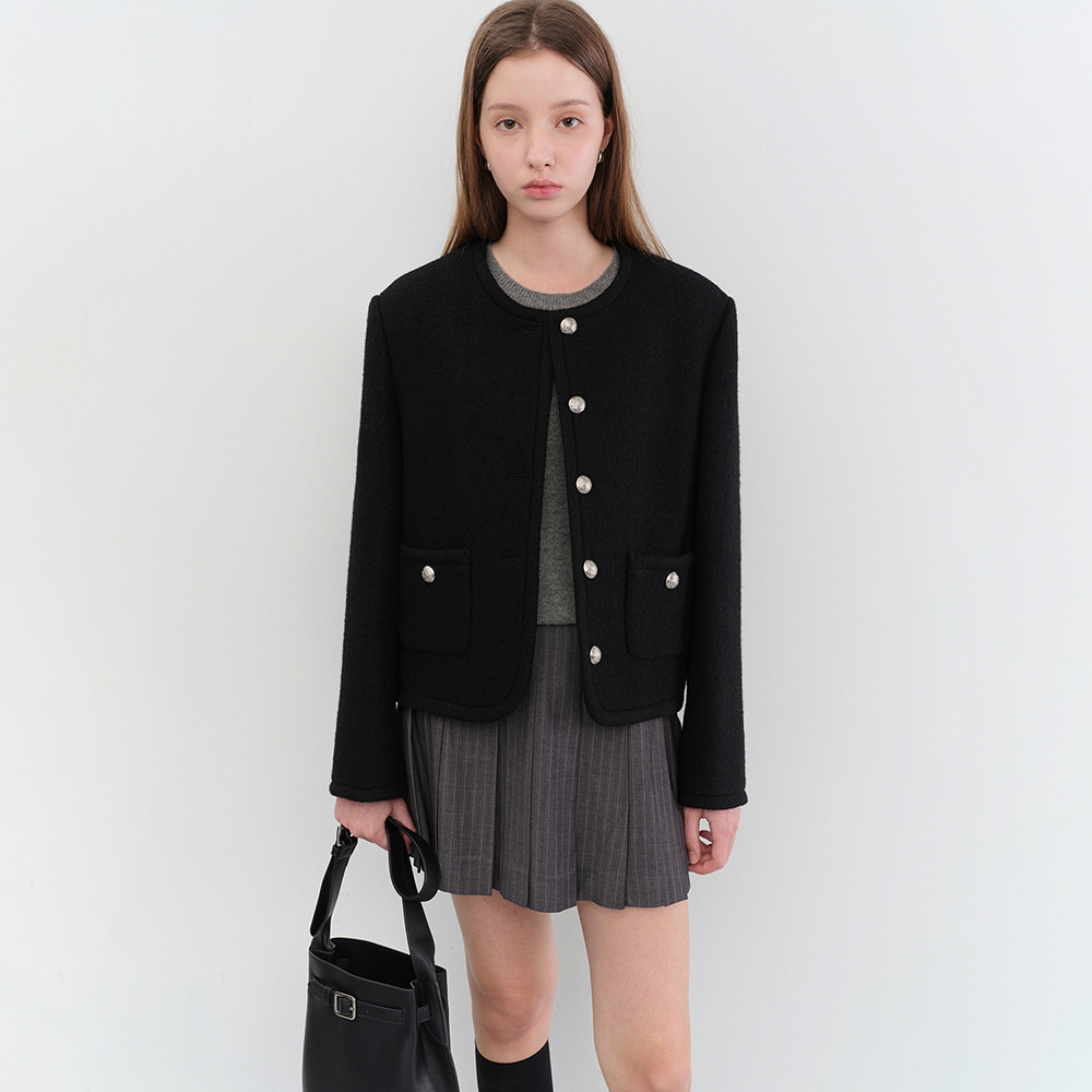 CLASSIC TWEED JACKET BLACK_UDJA5C203BK