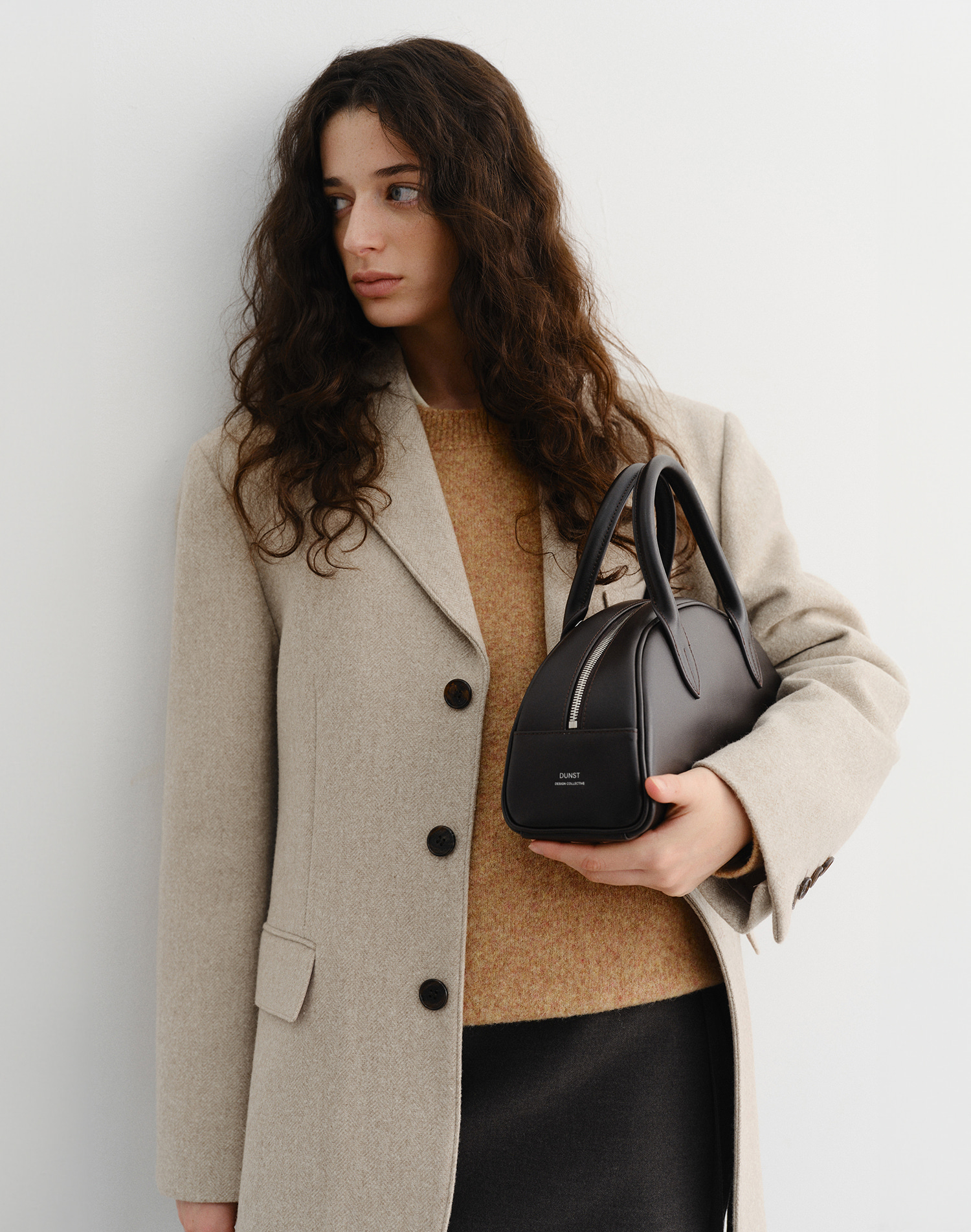 UNISEX 3 BUTTON CASHMERE JACKET BEIGE_UDJA5D122I2