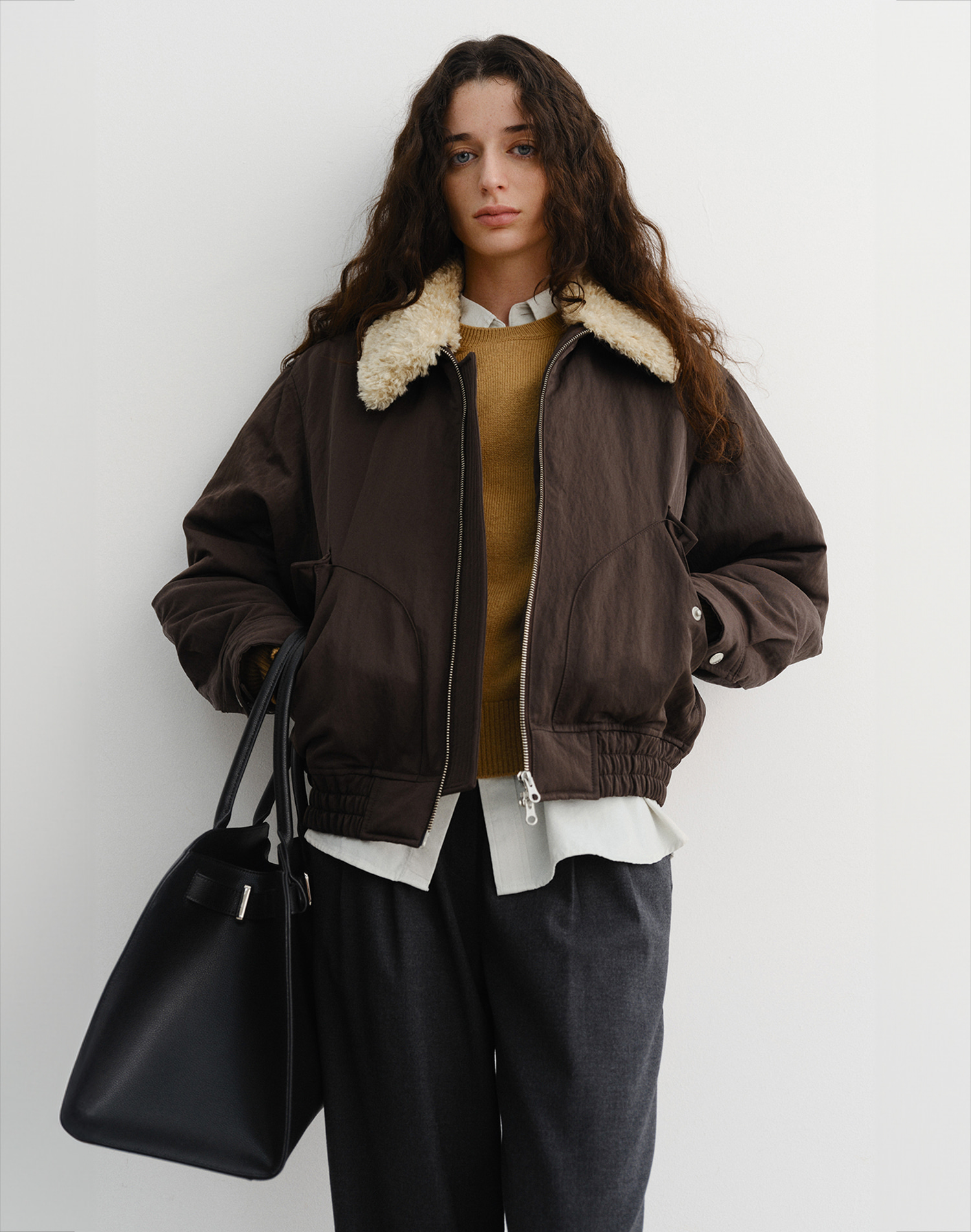 UNISEX FLIGHT PADDED JACKET BROWN_UDJU5D125W2