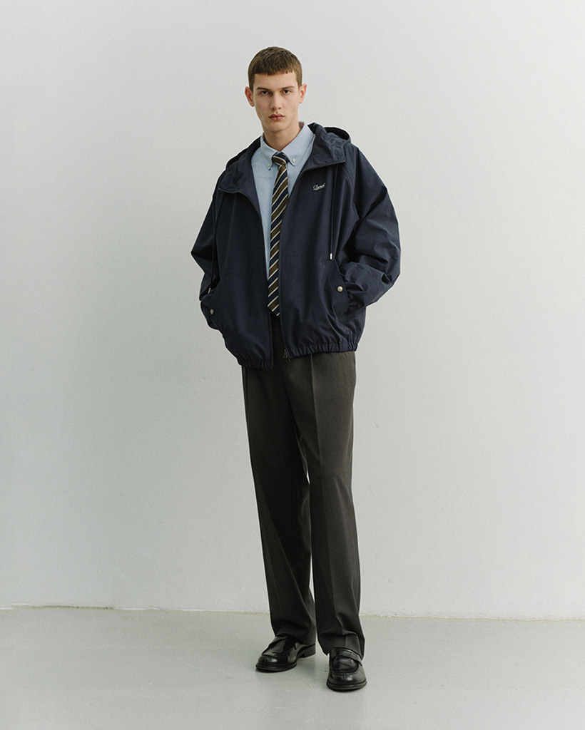 UNISEX LOGO WINDBREAKER NAVY_M_UDJU6A113N2