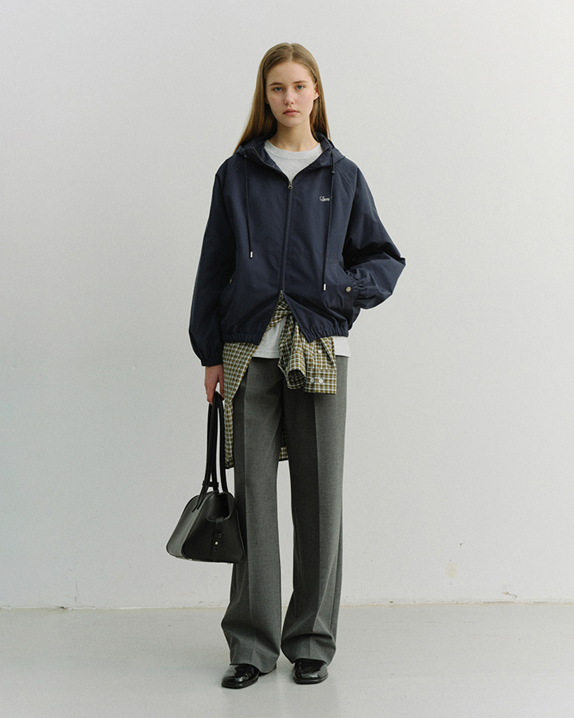 UNISEX LOGO WINDBREAKER NAVY_UDJU6A113N2