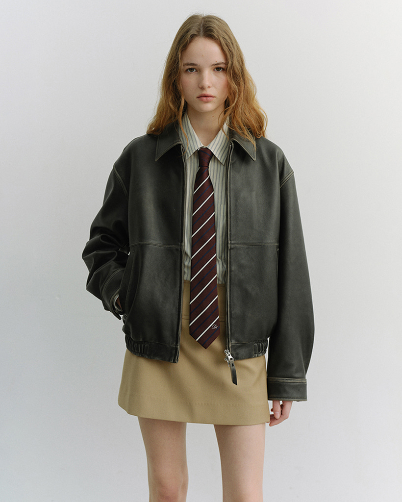 STRIPED TIE BURGUNDY_UDNE6E101D2