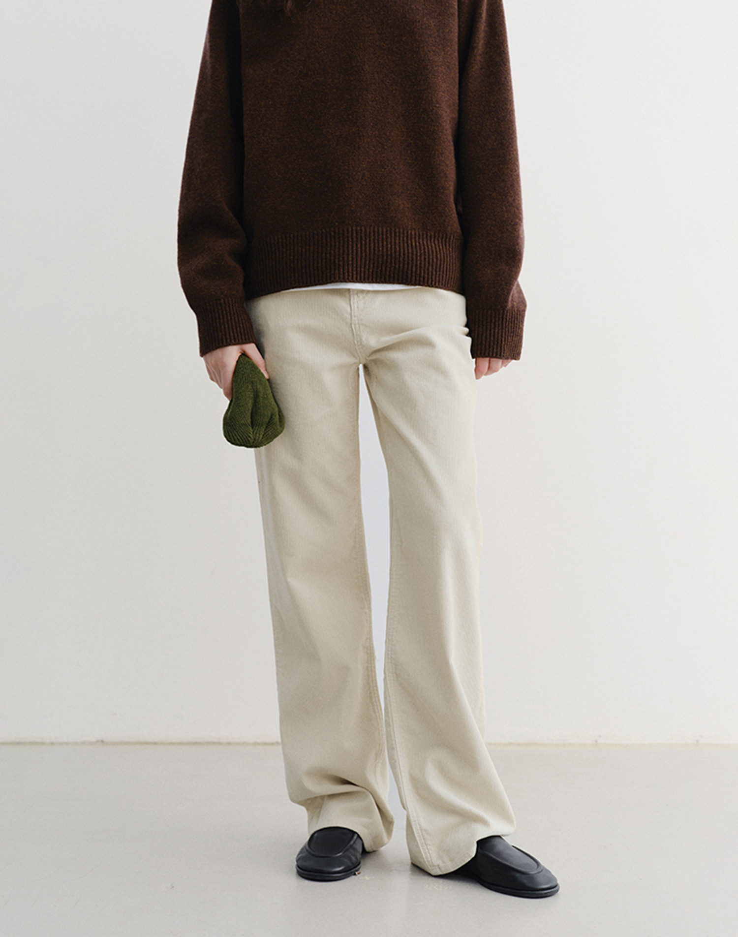 BRUSHED STRAIGHT JEANS CREAM_UDPA5D231CR