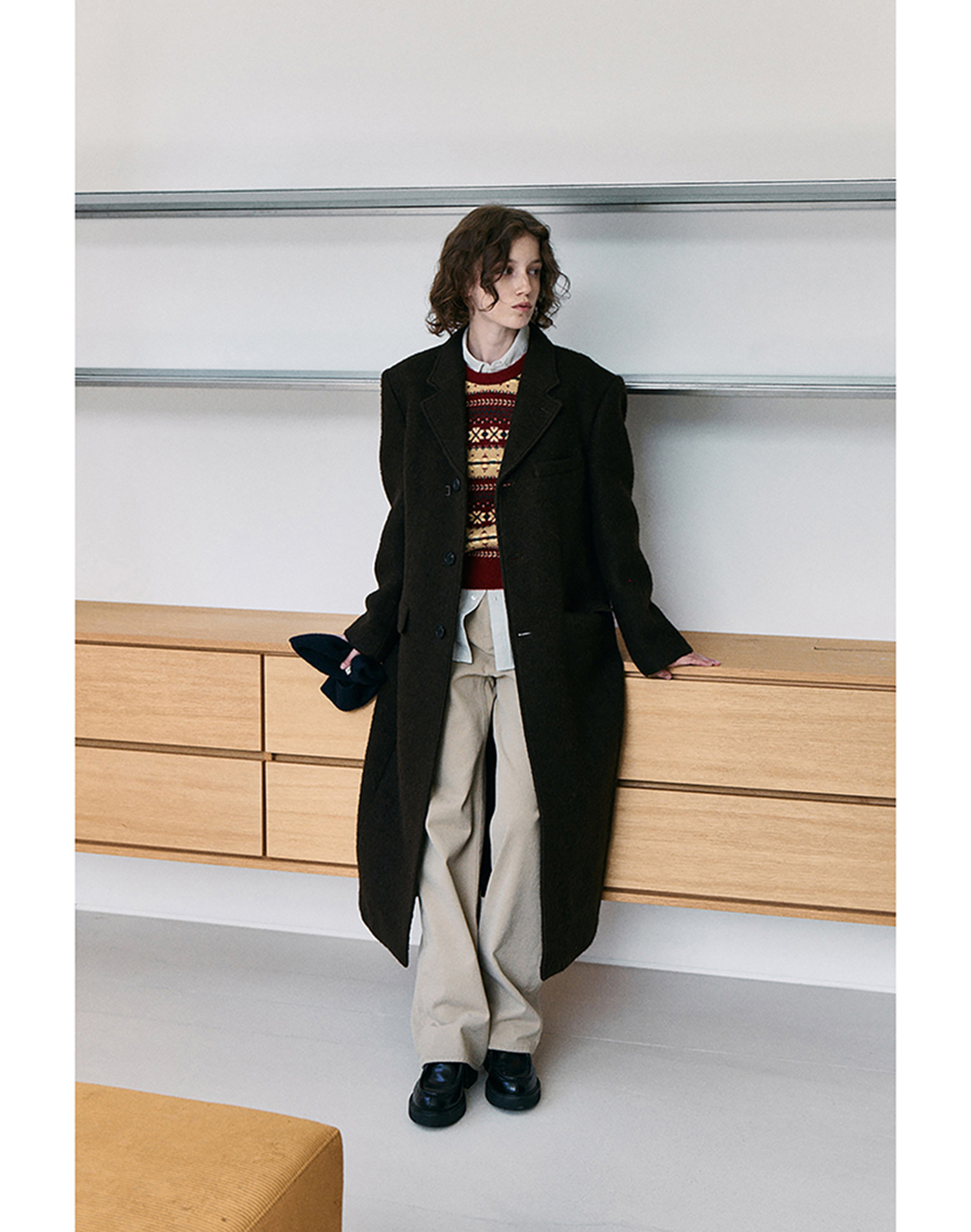 BRUSHED STRAIGHT JEANS BEIGE_UDPA5D231I2