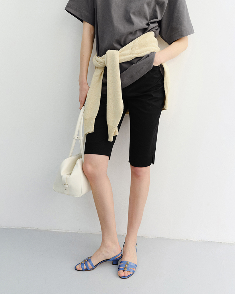 SLIM BIKER SHORTS BLACK_UDPA6B241BK