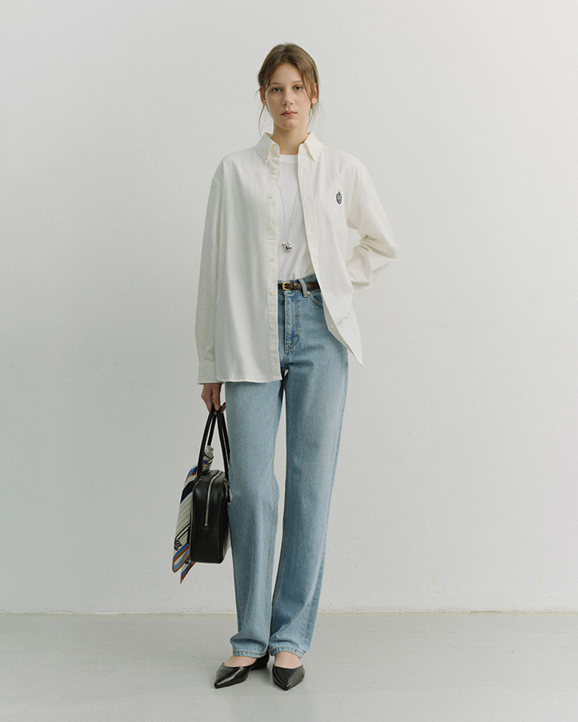 UNISEX CLASSIC BOYFRIEND SHIRT OFF WHITE_UDSH6A103OW