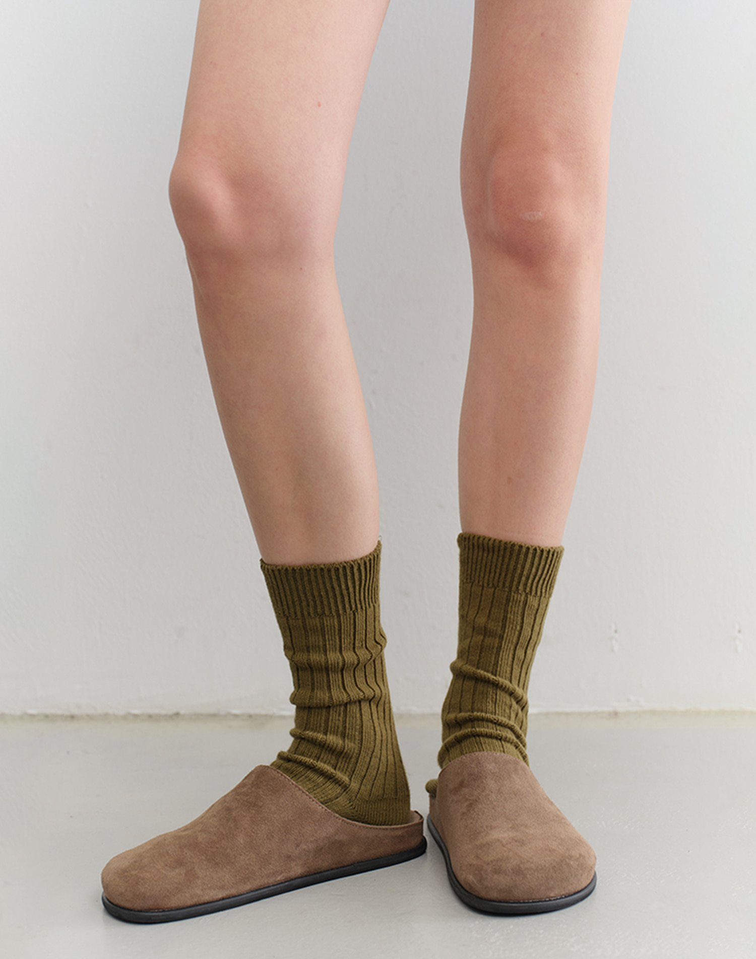 CLASSIC LOGO SOCKS KHAKI_UDSS5F102E2