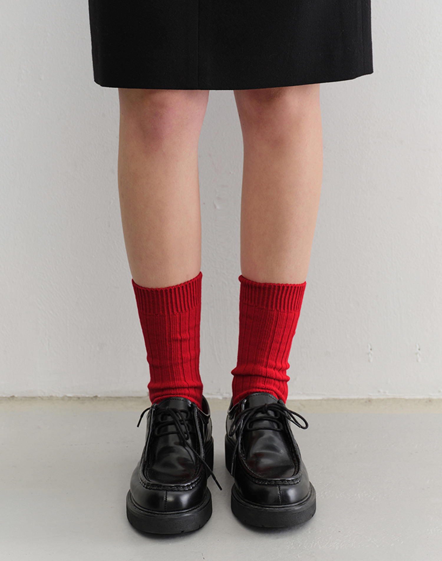 CLASSIC LOGO SOCKS RED_UDSS5F102R2