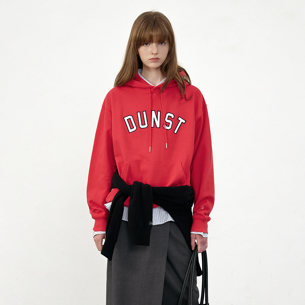 UNISEX PATCHED ARCH LOGO HOODIE RED_UDTS5C105R2