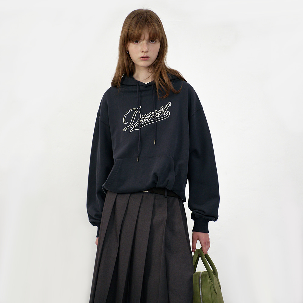 UNISEX PATCHED LOGO HOODIE FRENCH NAVY_UDTS5C118N2