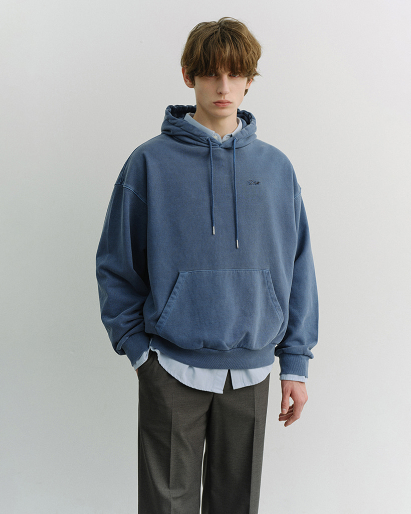 UNISEX GARMENT DYED HOODIE BLUE_M_UDTS6A113B2