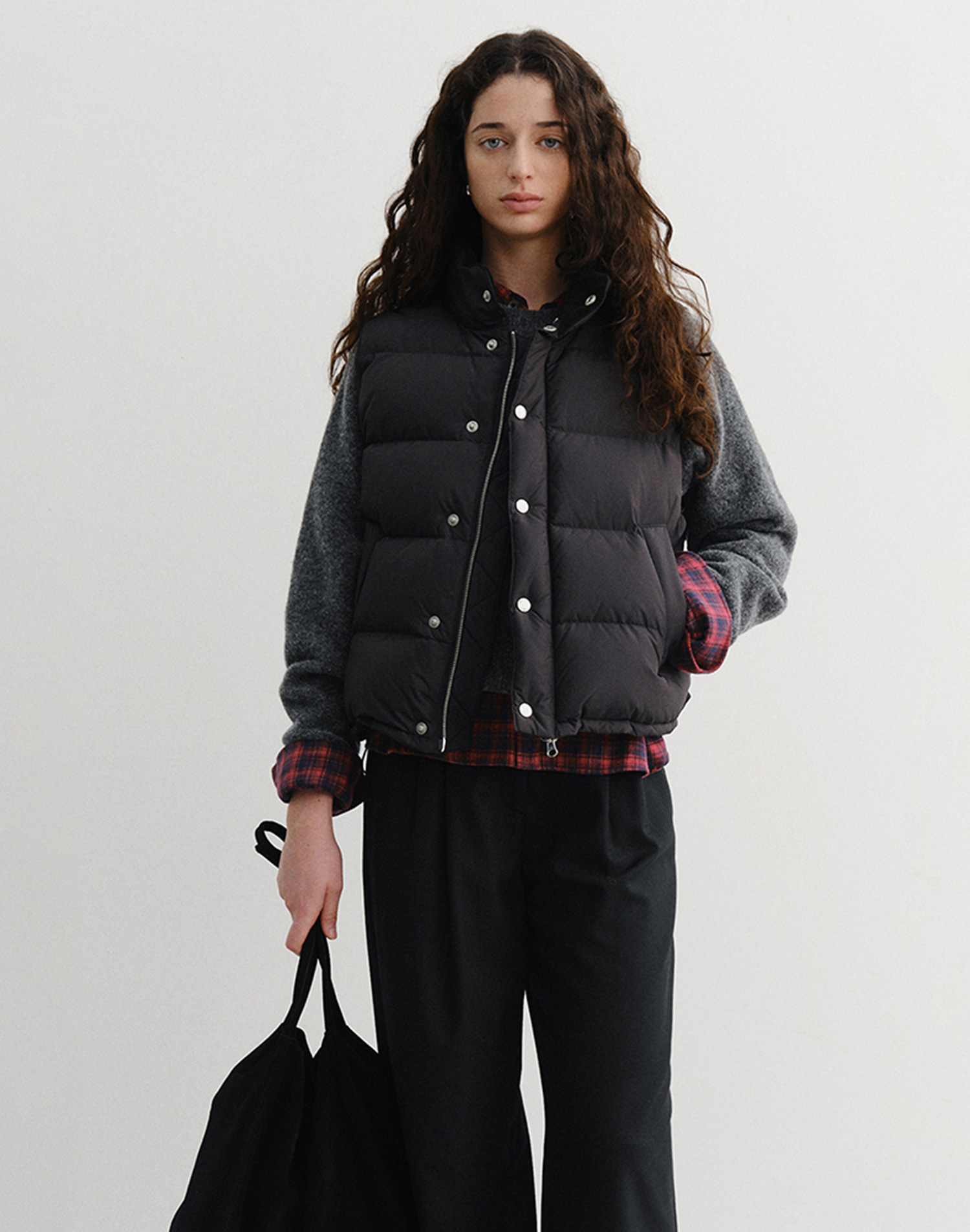 UNISEX GOOSE DOWN VEST BLACK_UDVE5D134BK