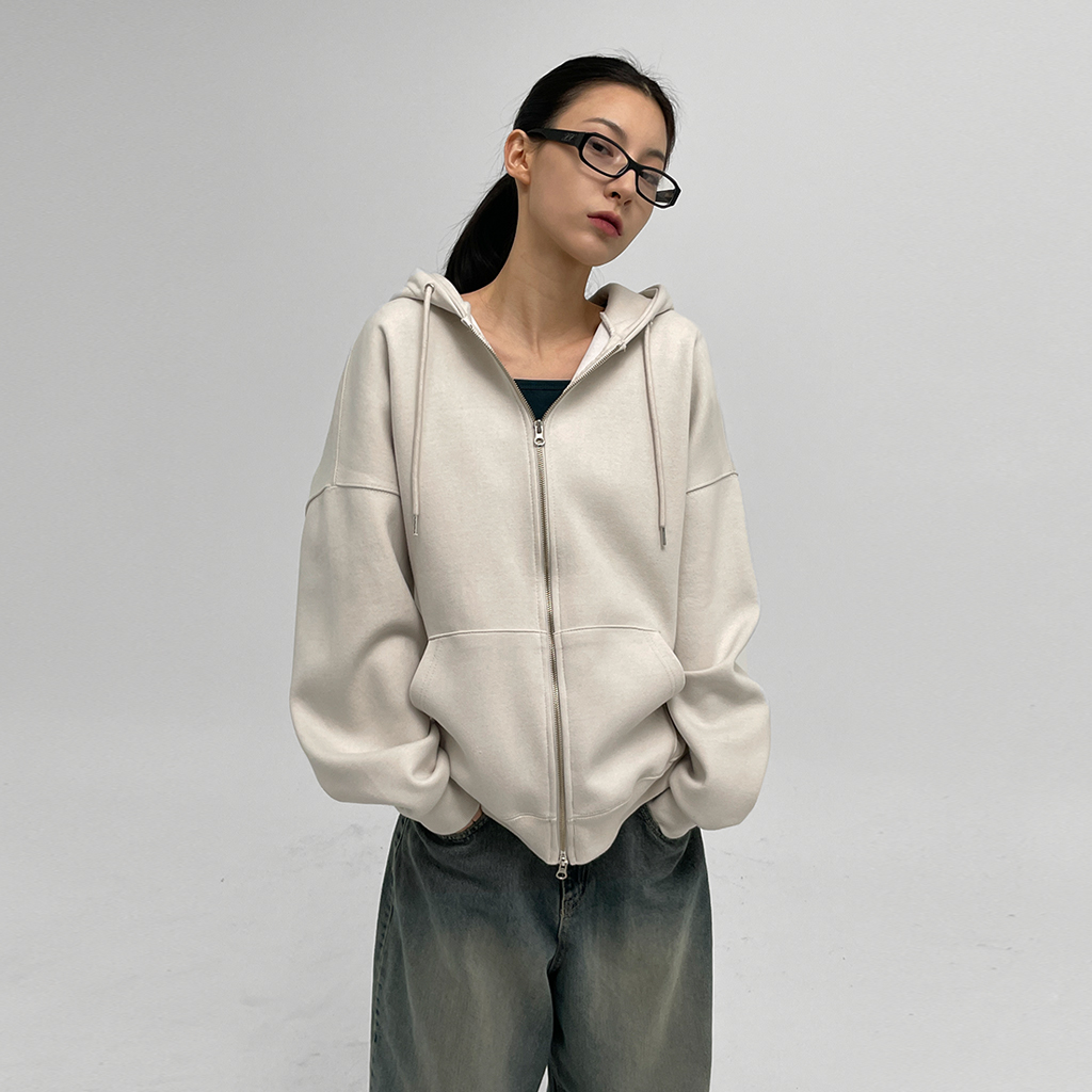 UNISEX-멜비시-오버핏-후드집업